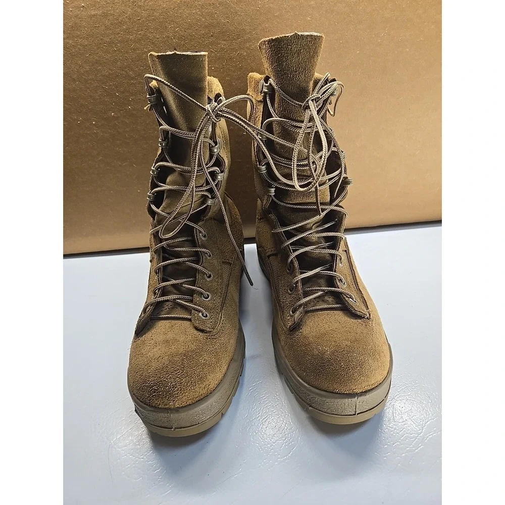 McRae Combat Boots Mens 8.5R Temperate Cold Weather Military Coyote Vibram Suede